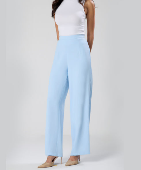 Flared Leg Formal Pant Sky Blue